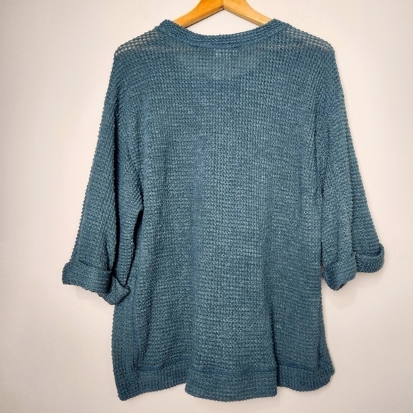 Umgee Open Knit Oversized Sweater Pullover - Picture 2 of 10